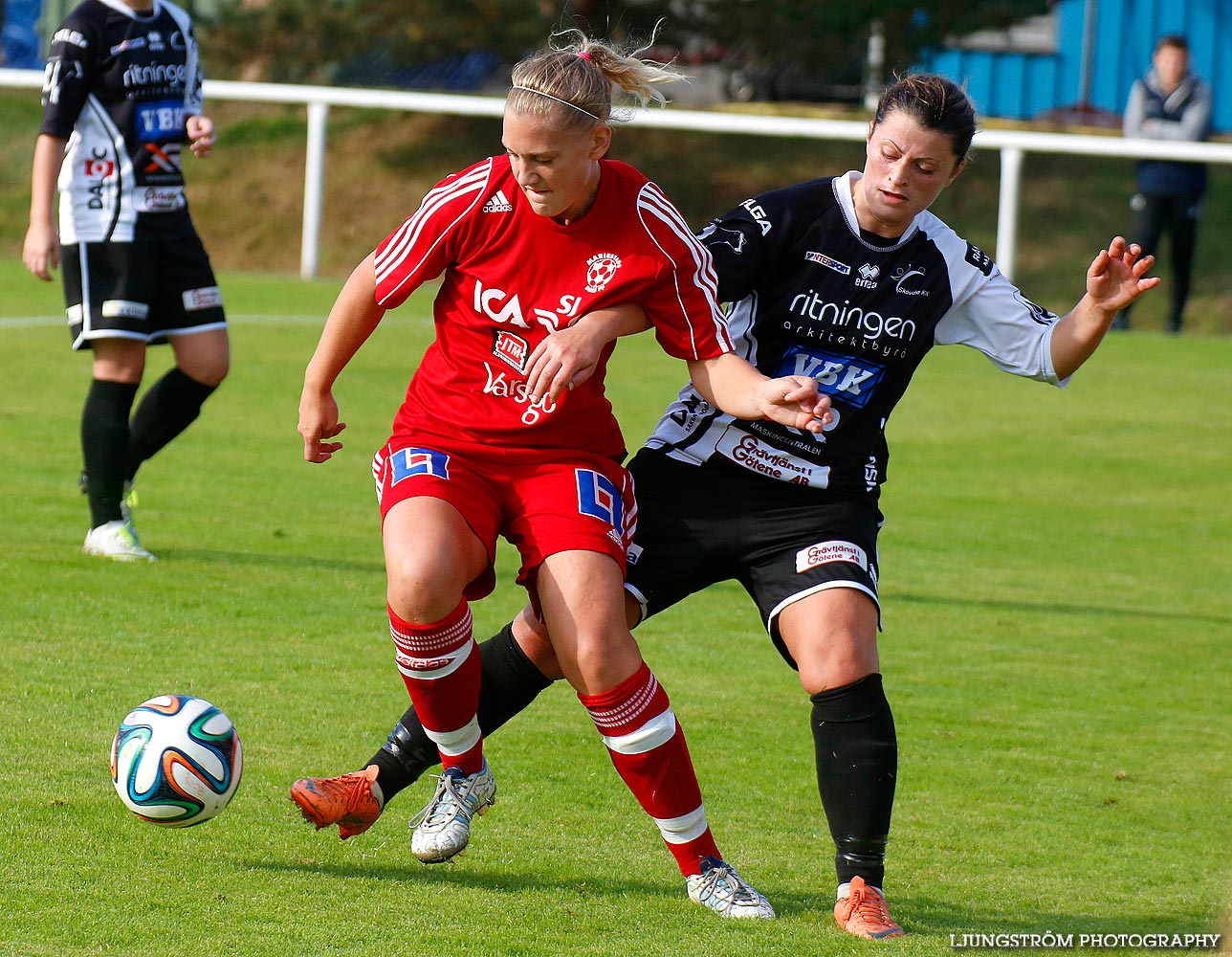 Mariestads BoIS FF-Skövde KIK 2-5,dam,Lekevi IP,Mariestad,Sverige,Fotboll,,2014,93846