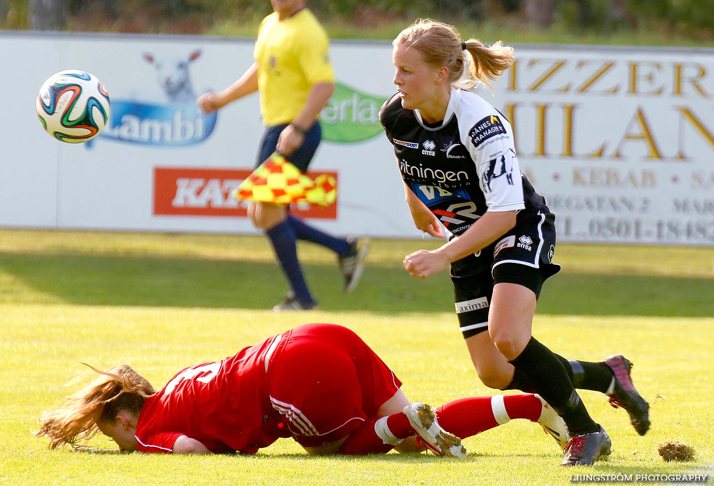 Mariestads BoIS FF-Skövde KIK 2-5,dam,Lekevi IP,Mariestad,Sverige,Fotboll,,2014,93865