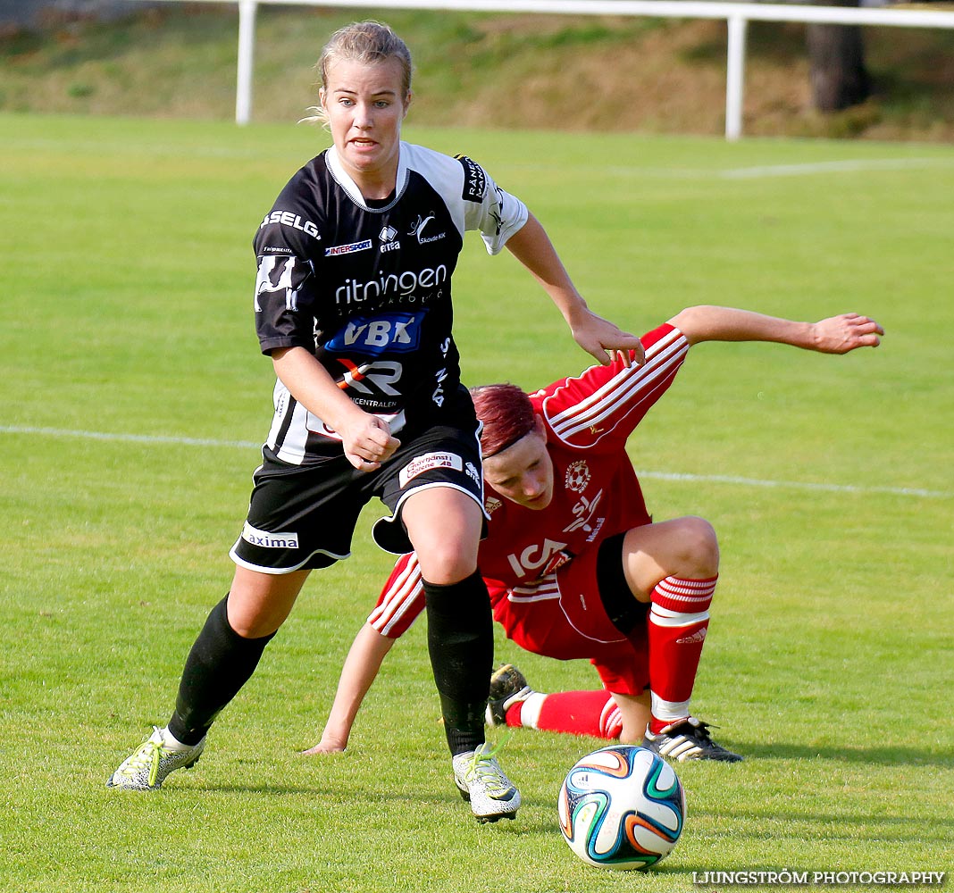 Mariestads BoIS FF-Skövde KIK 2-5,dam,Lekevi IP,Mariestad,Sverige,Fotboll,,2014,93876
