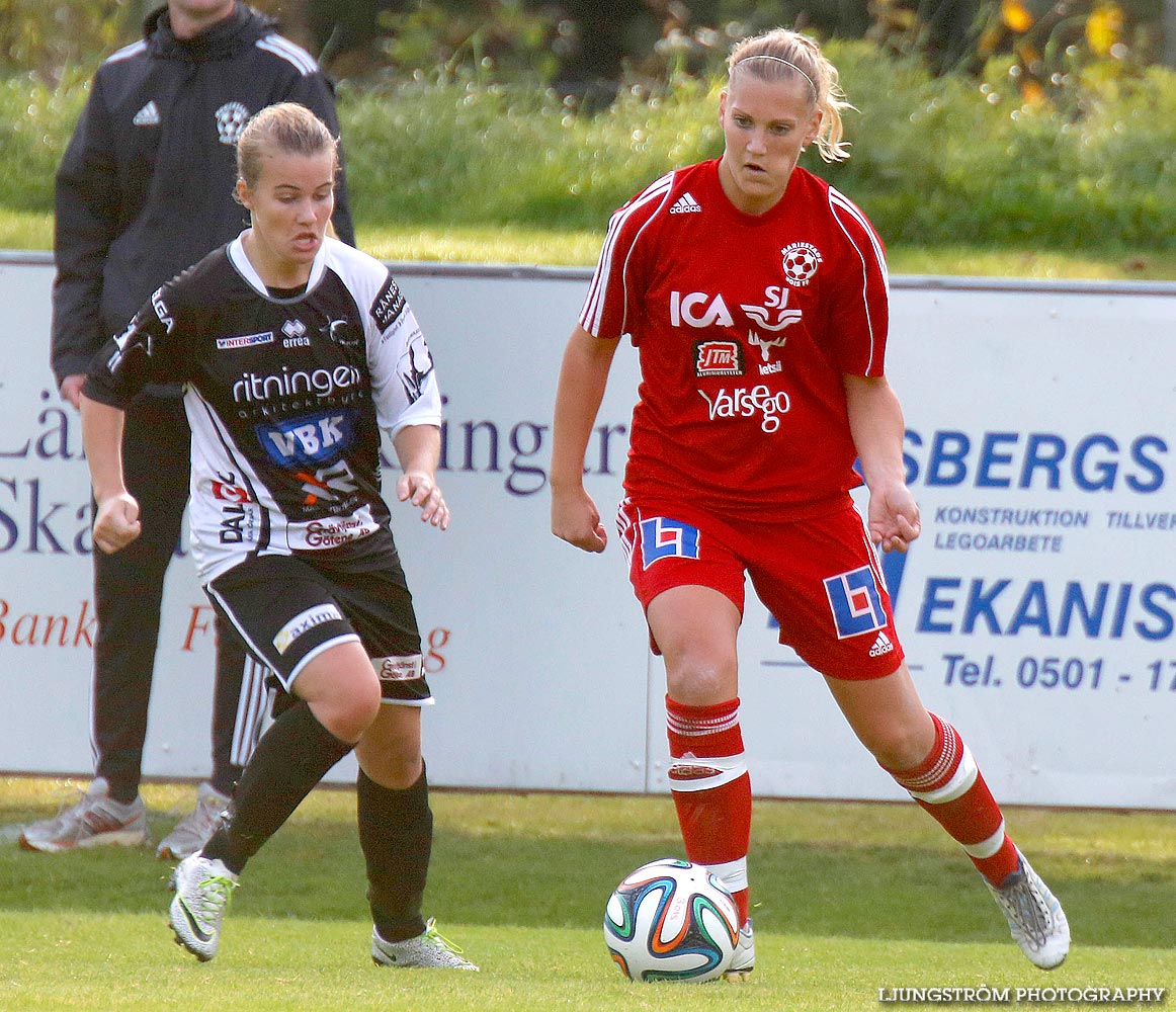 Mariestads BoIS FF-Skövde KIK 2-5,dam,Lekevi IP,Mariestad,Sverige,Fotboll,,2014,93969