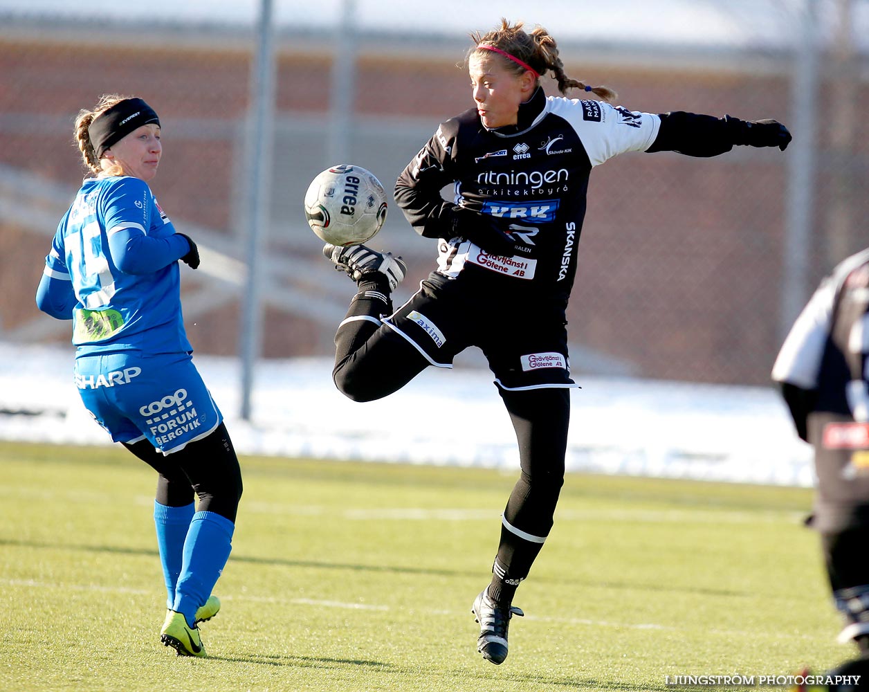 Träningsmatch Skövde KIK-QBIK 0-2,dam,Södermalms IP,Skövde,Sverige,Fotboll,,2015,103160