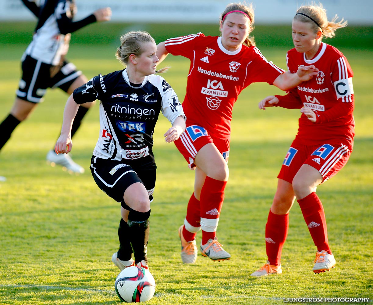 Mariestads BoIS FF-Skövde KIK 0-4,dam,Lekevi IP,Mariestad,Sverige,Fotboll,,2015,115894