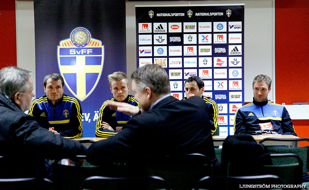 Träning & presskonferens Sverige,herr,Arena Skövde,Skövde,Sverige,Presskonferens,,2013,63486