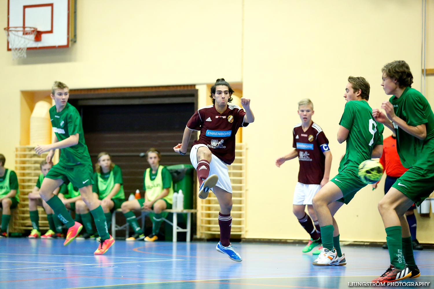 Skövde Futsalcup Herrjuniorer B-FINAL Våmbs IF-Näsets SK 2 ,herr,Arena Skövde,Skövde,Sverige,Skövde Futsalcup 2014,Futsal,2014,99622