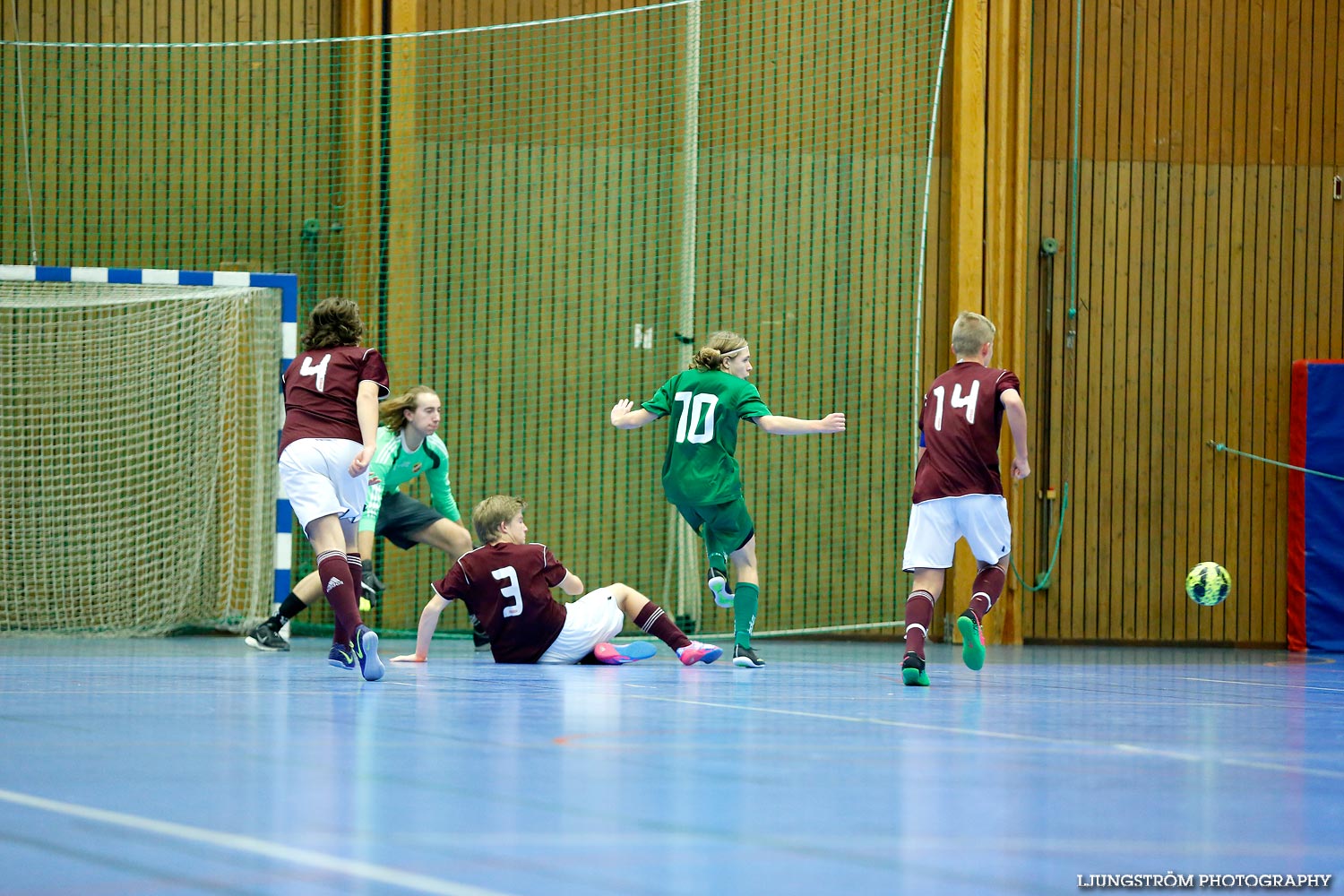 Skövde Futsalcup Herrjuniorer B-FINAL Våmbs IF-Näsets SK 2 ,herr,Arena Skövde,Skövde,Sverige,Skövde Futsalcup 2014,Futsal,2014,99632