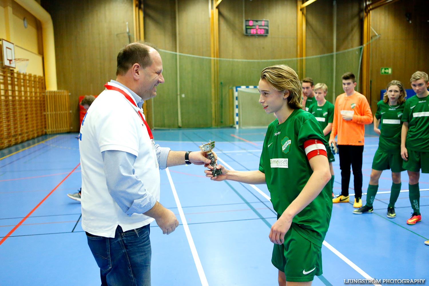 Skövde Futsalcup Herrjuniorer B-FINAL Våmbs IF-Näsets SK 2 ,herr,Arena Skövde,Skövde,Sverige,Skövde Futsalcup 2014,Futsal,2014,99643