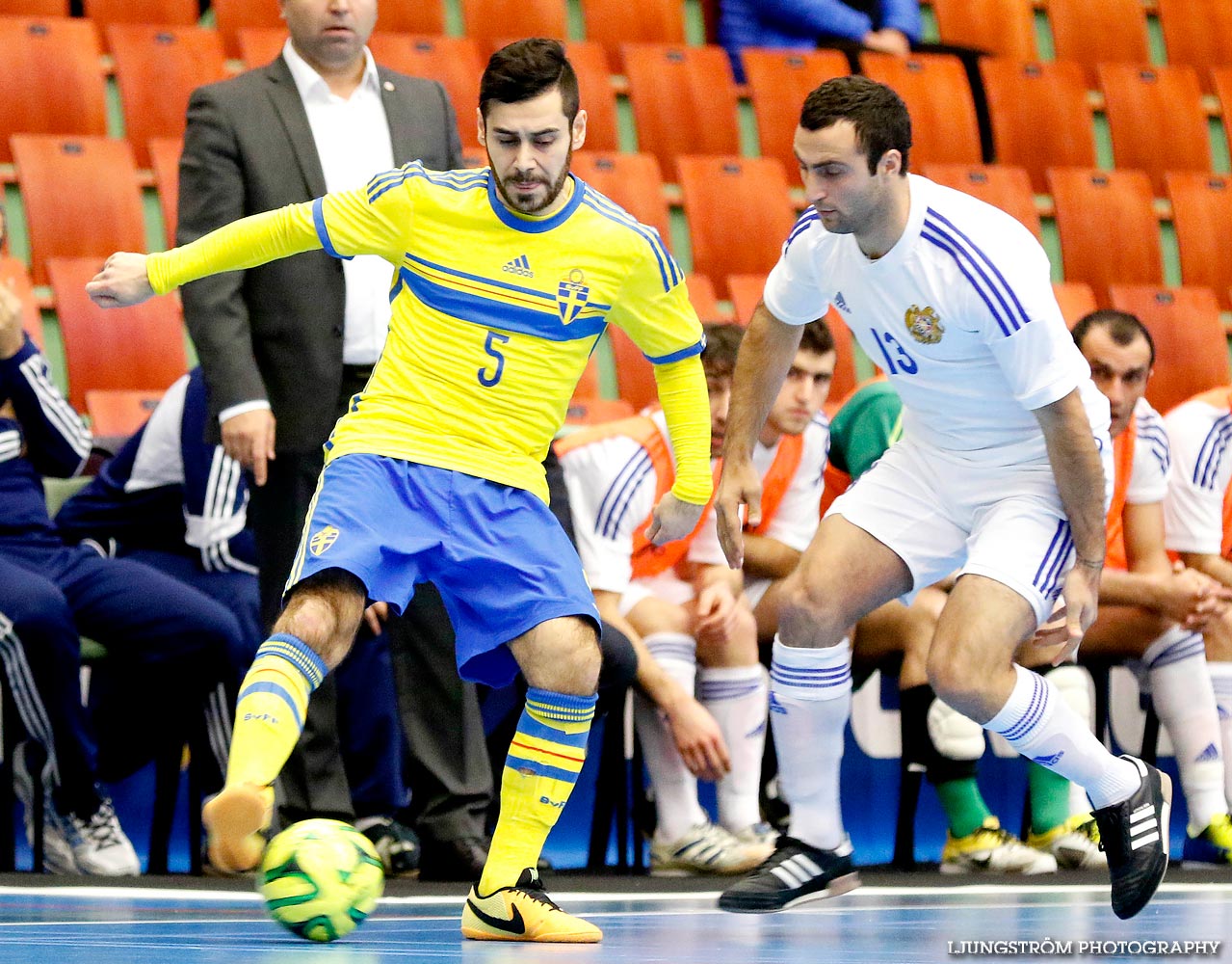 EM-kval Sverige-Armenien 3-4,herr,Arena Skövde,Skövde,Sverige,Futsal,,2015,101318