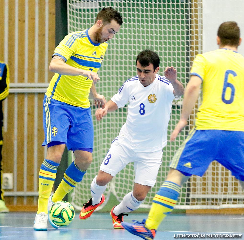 EM-kval Sverige-Armenien 3-4,herr,Arena Skövde,Skövde,Sverige,Futsal,,2015,101321