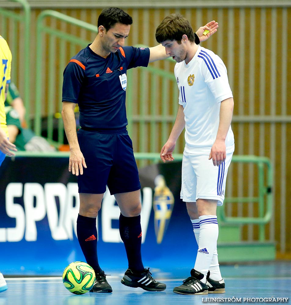 EM-kval Sverige-Armenien 3-4,herr,Arena Skövde,Skövde,Sverige,Futsal,,2015,101325