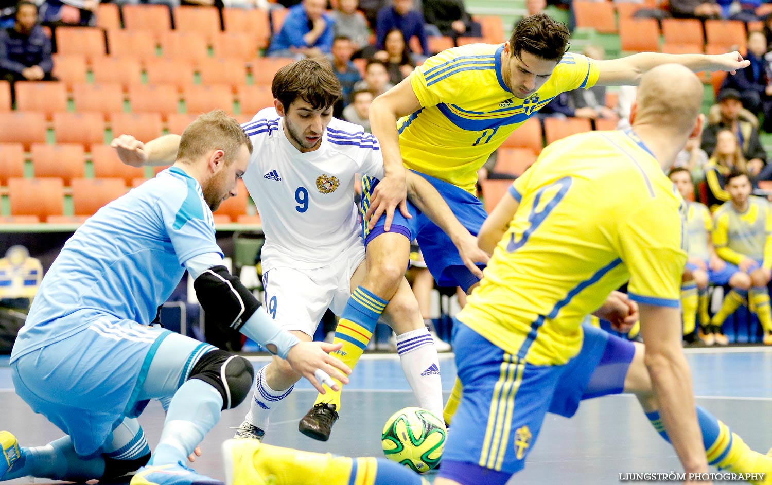 EM-kval Sverige-Armenien 3-4,herr,Arena Skövde,Skövde,Sverige,Futsal,,2015,101335