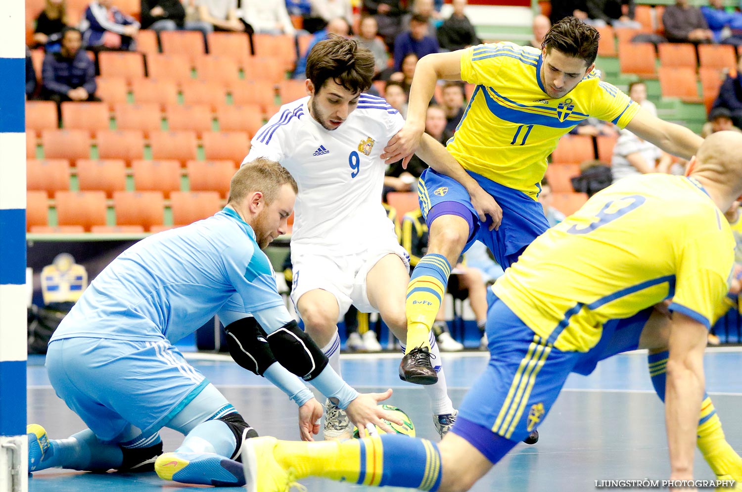 EM-kval Sverige-Armenien 3-4,herr,Arena Skövde,Skövde,Sverige,Futsal,,2015,101337