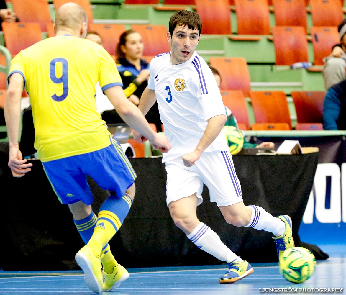 EM-kval Sverige-Armenien 3-4,herr,Arena Skövde,Skövde,Sverige,Futsal,,2015,101358
