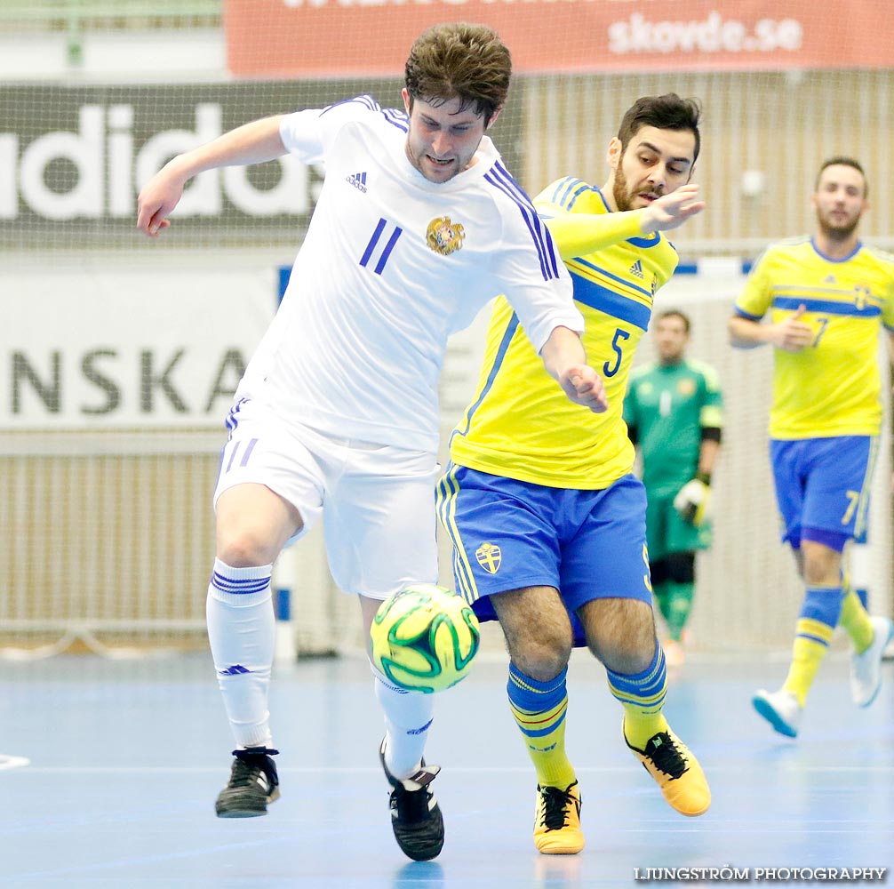 EM-kval Sverige-Armenien 3-4,herr,Arena Skövde,Skövde,Sverige,Futsal,,2015,101371