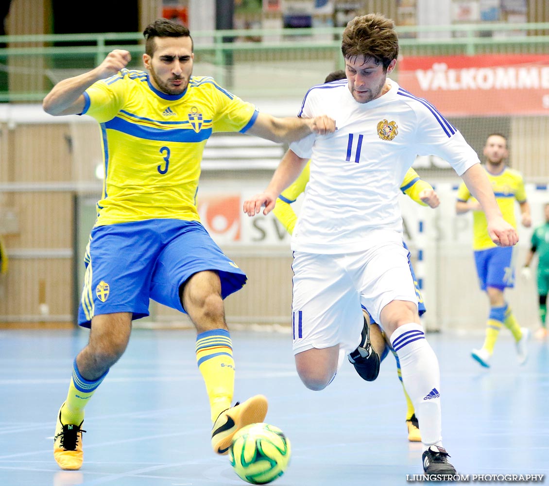 EM-kval Sverige-Armenien 3-4,herr,Arena Skövde,Skövde,Sverige,Futsal,,2015,101373