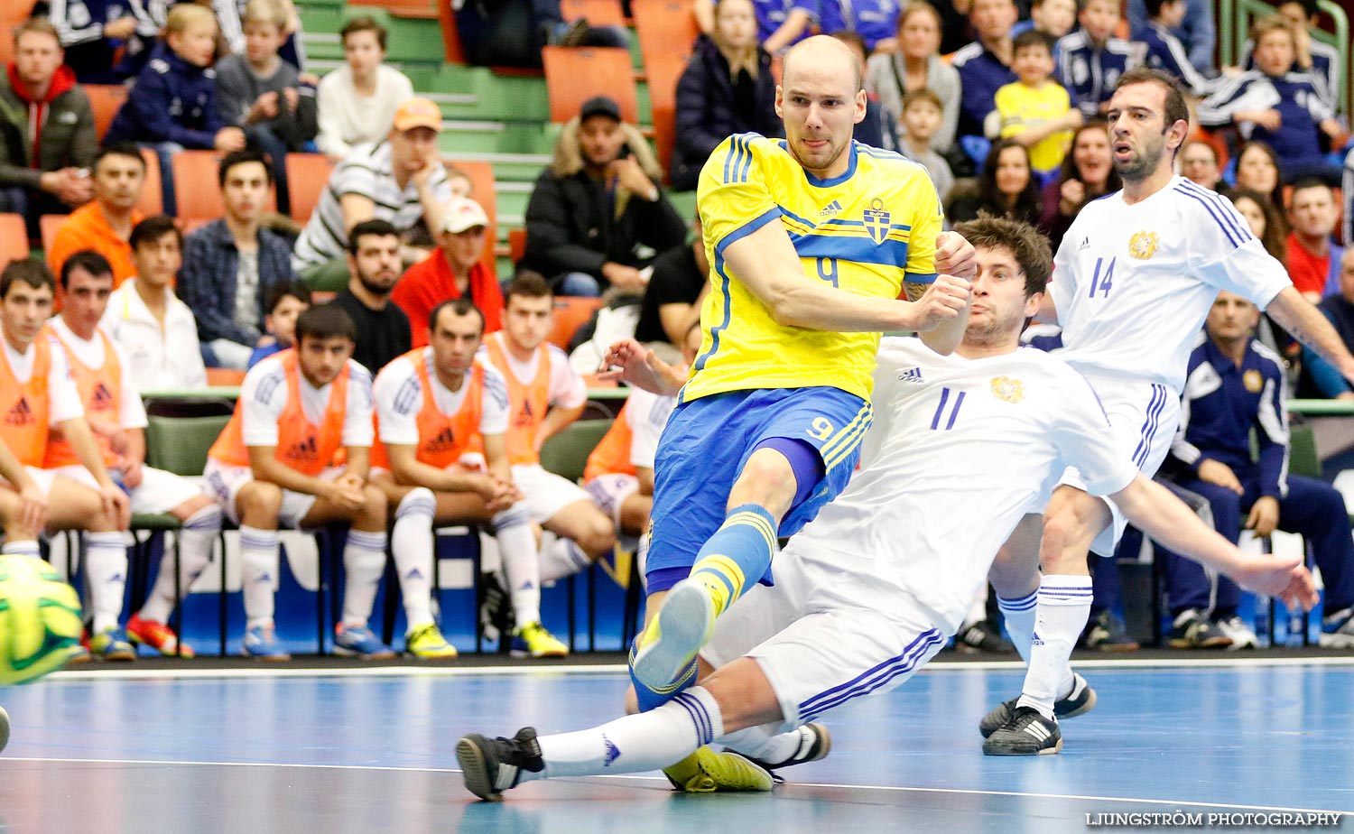 EM-kval Sverige-Armenien 3-4,herr,Arena Skövde,Skövde,Sverige,Futsal,,2015,101449