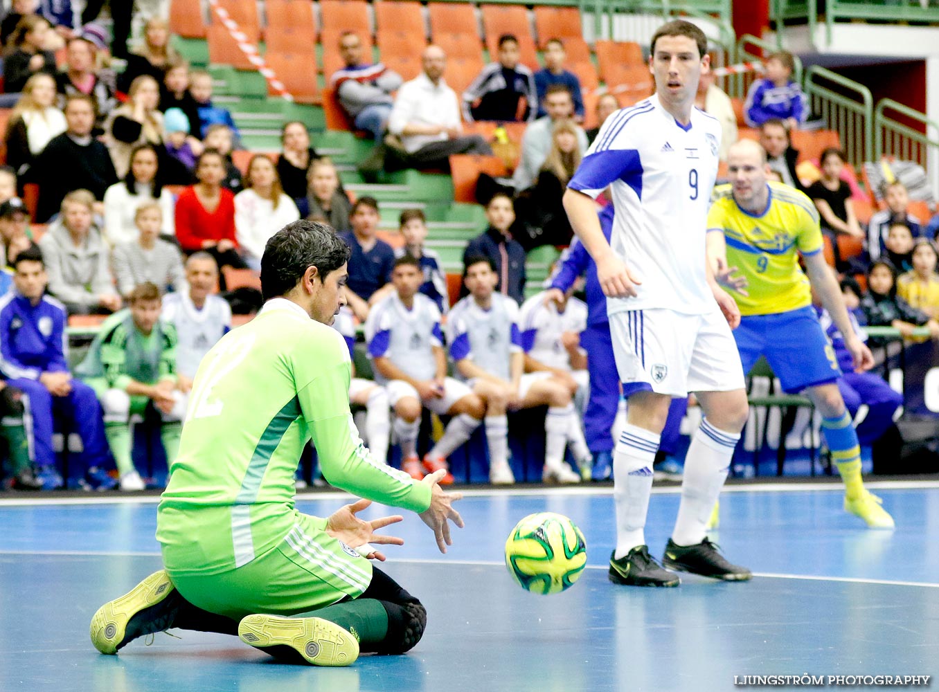 EM-kval Israel-Sverige 0-4,herr,Arena Skövde,Skövde,Sverige,Futsal,,2015,101769