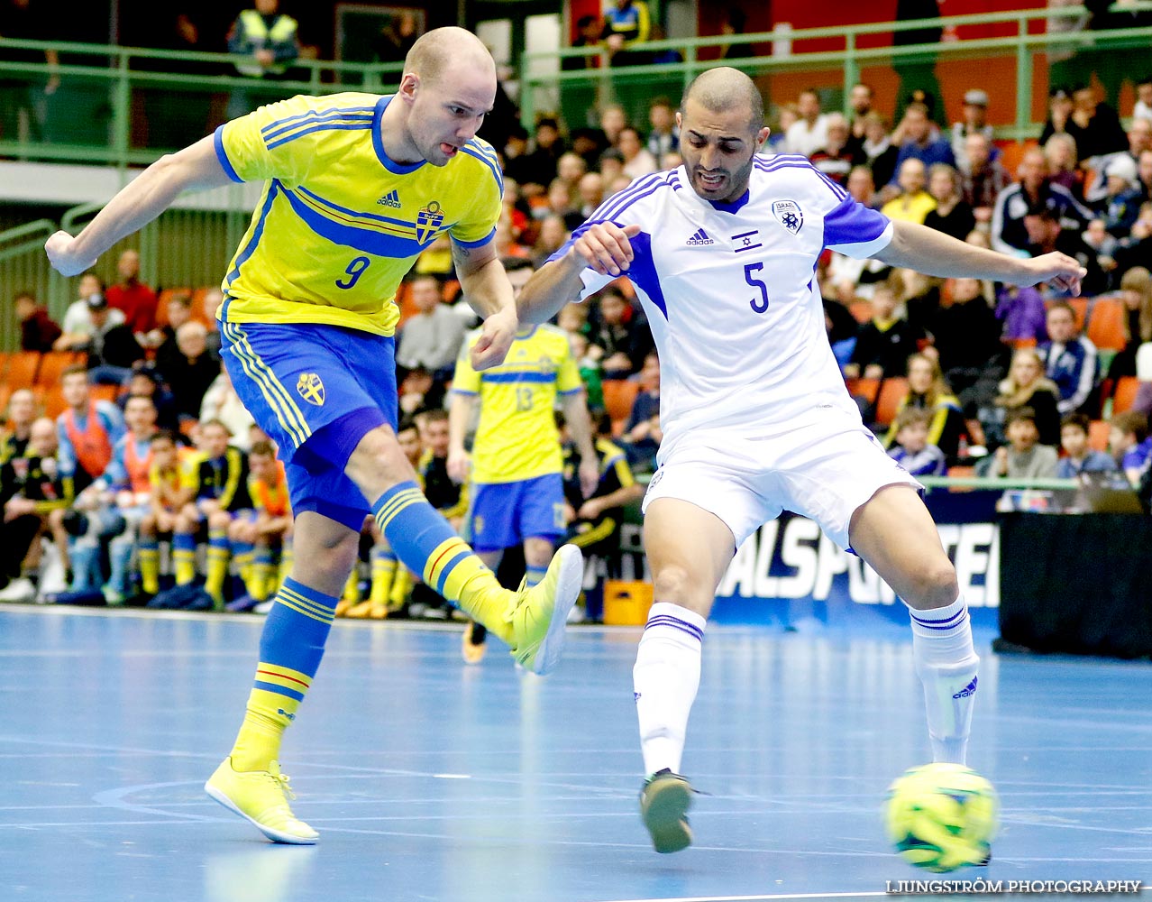 EM-kval Israel-Sverige 0-4,herr,Arena Skövde,Skövde,Sverige,Futsal,,2015,101820