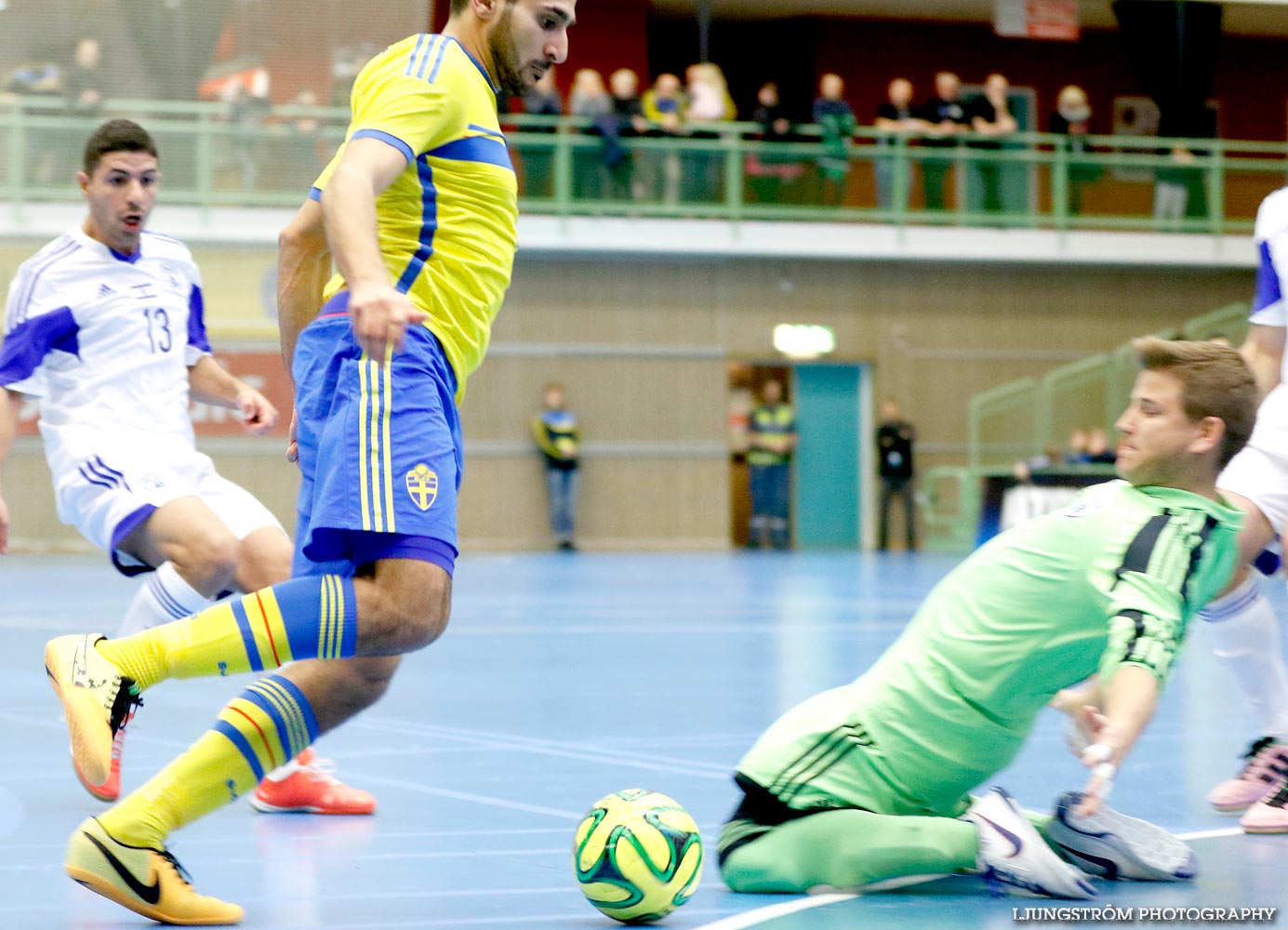 EM-kval Israel-Sverige 0-4,herr,Arena Skövde,Skövde,Sverige,Futsal,,2015,101841