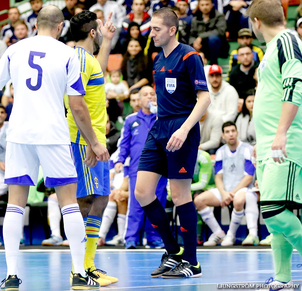 EM-kval Israel-Sverige 0-4,herr,Arena Skövde,Skövde,Sverige,Futsal,,2015,101849