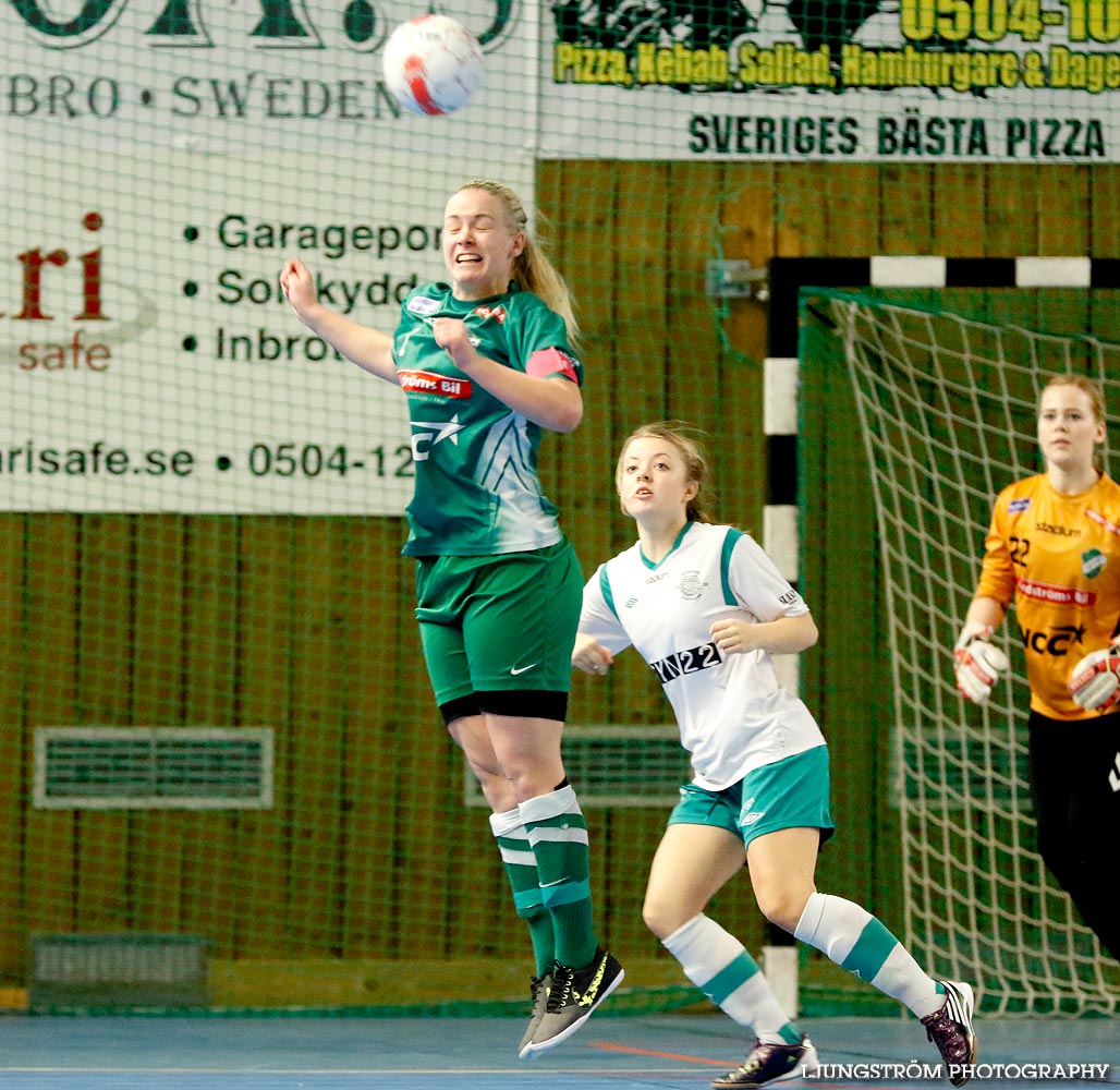 Möbelcupen 1/4-final Hörnebo SK-Våmbs IF 2-3,dam,Tibro Sporthall,Tibro,Sverige,Futsal,,2015,104003