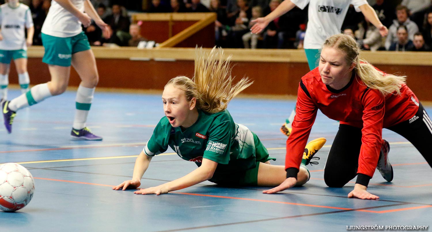 Möbelcupen 1/4-final Hörnebo SK-Våmbs IF 2-3,dam,Tibro Sporthall,Tibro,Sverige,Futsal,,2015,104019