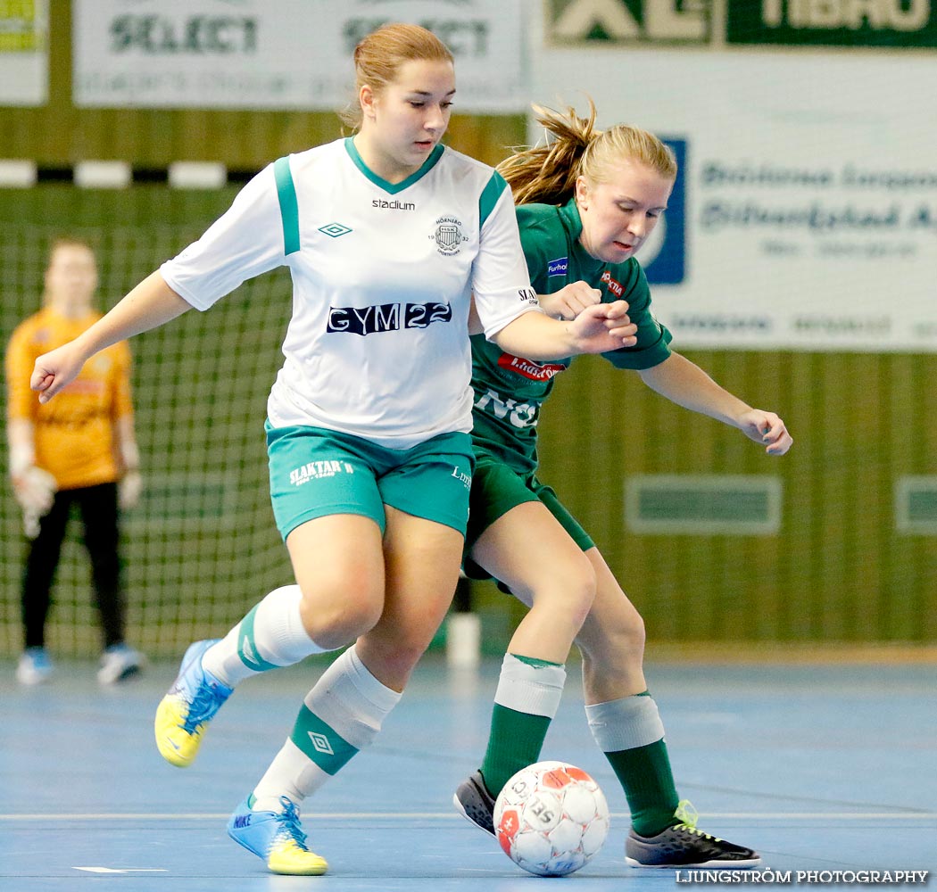 Möbelcupen 1/4-final Hörnebo SK-Våmbs IF 2-3,dam,Tibro Sporthall,Tibro,Sverige,Futsal,,2015,104039
