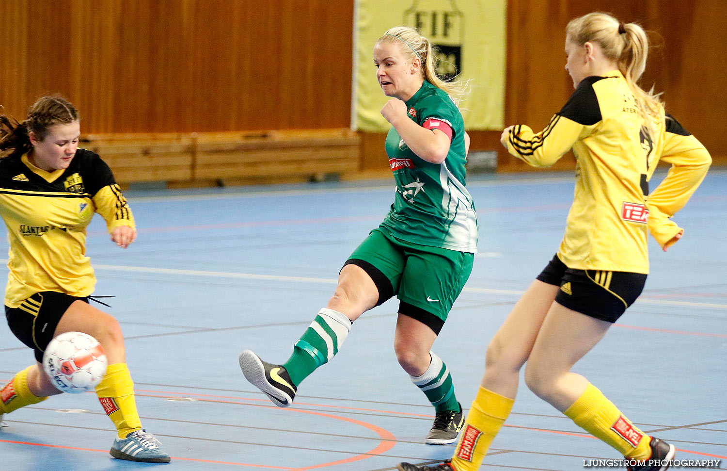 Möbelcupen 1/2-final Fagersanna IF/Mölltorp-Brevik AIF-Våmbs IF 0-1,dam,Tibro Sporthall,Tibro,Sverige,Futsal,,2015,127420