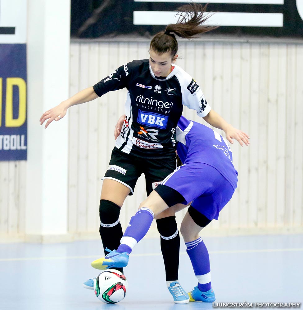 IFK Åkullsjön-Skövde KIK 1/2-final 3-6,dam,Hammarö Arena,Karlstad,Sverige,Futsal,,2015,103923