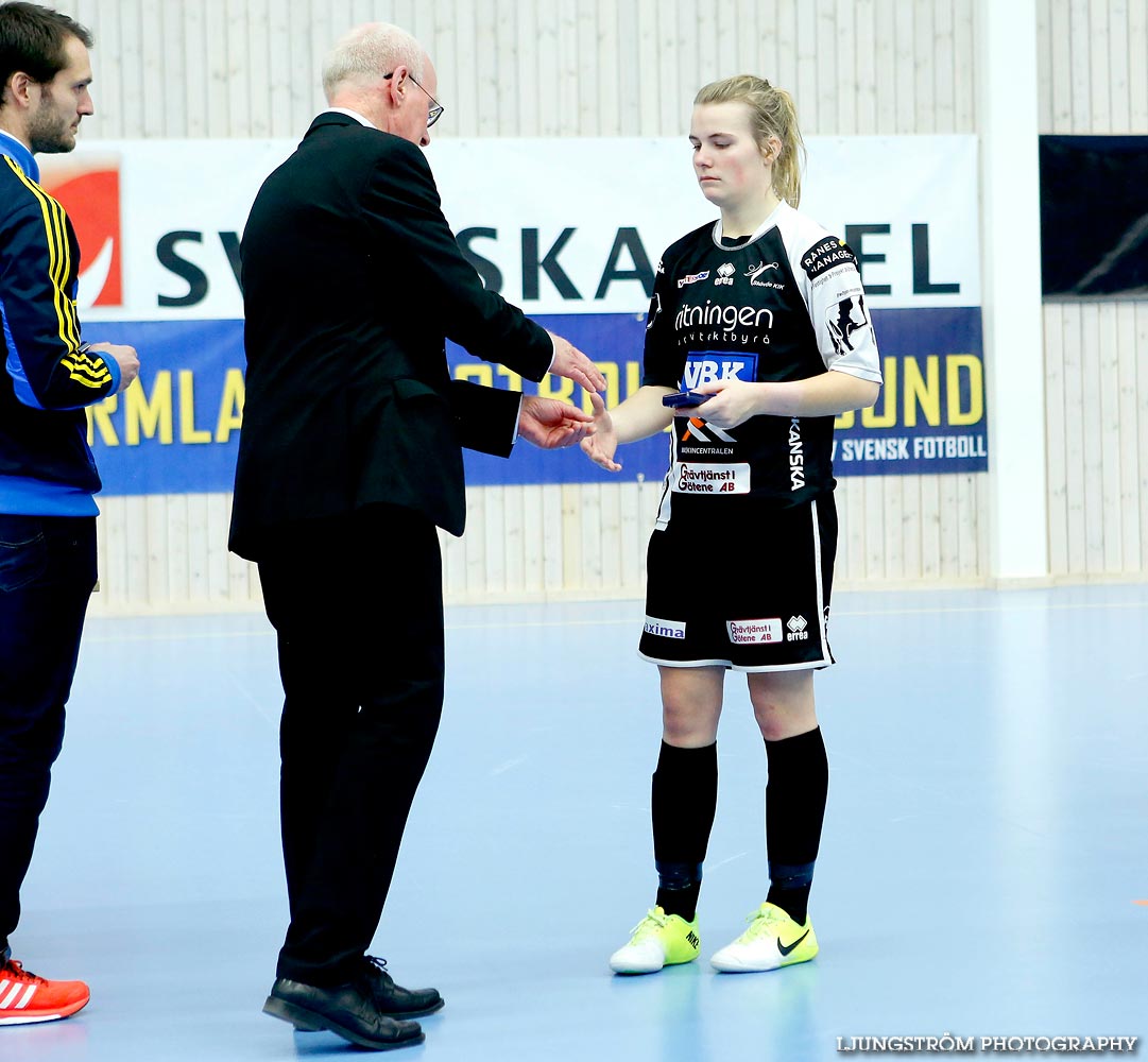 Skövde KIK-Täby FK SM-FINAL 3-4,dam,Hammarö Arena,Karlstad,Sverige,Futsal,,2015,104567