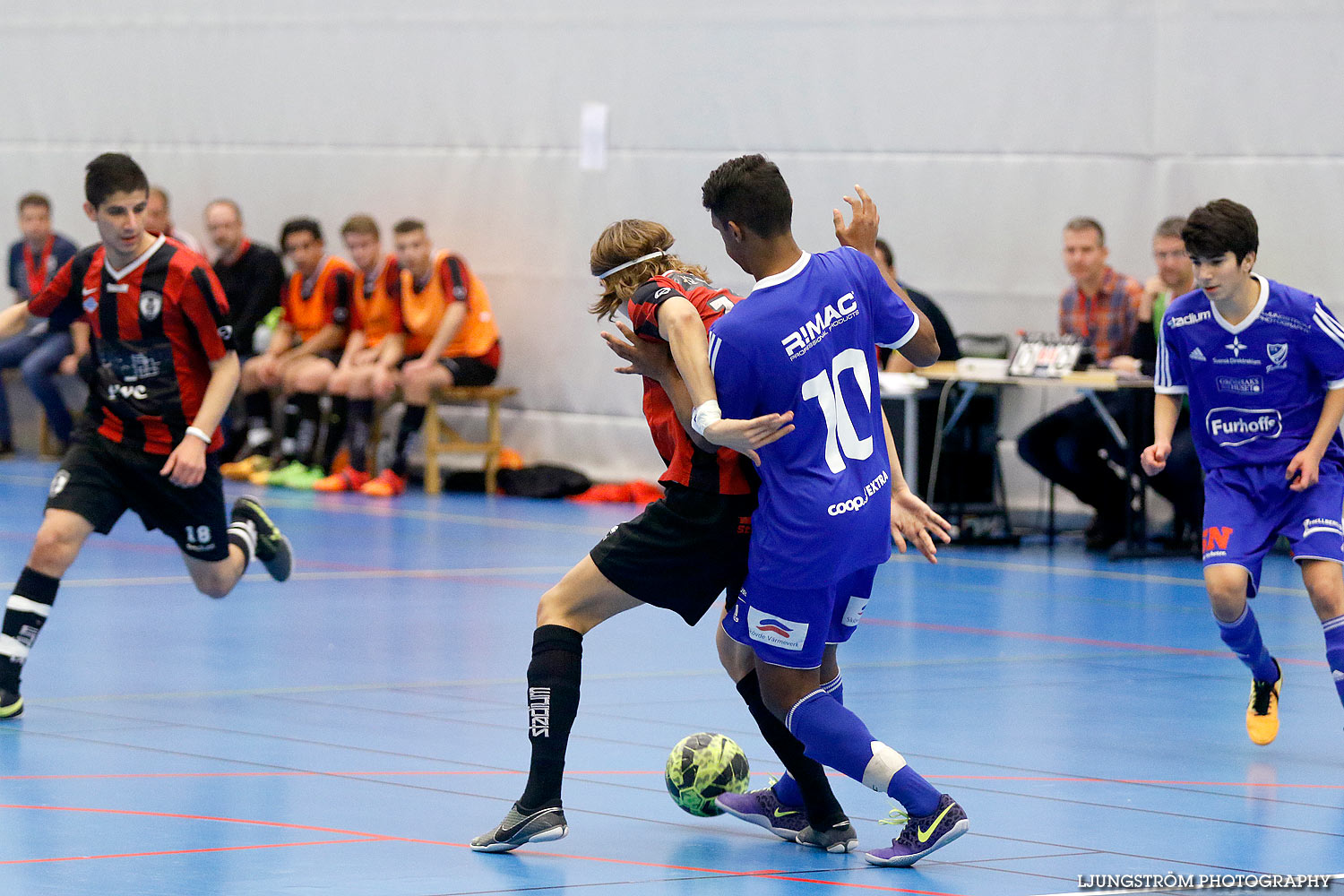 Skövde Futsalcup Herrjuniorer 1/2-final IFK Skövde FK-Falköpings FK,herr,Arena Skövde,Skövde,Sverige,Skövde Futsalcup 2015,Futsal,2015,125978