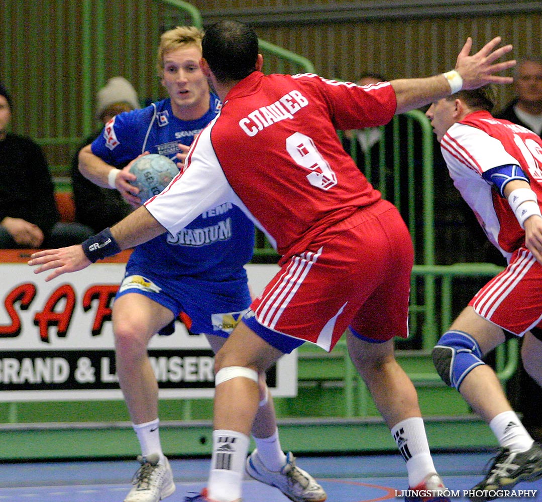 EHF-cupen IFK Skövde HK-Dynamo Astrakhan 28-26,herr,Arena Skövde,Skövde,Sverige,Handboll,,2005,9693
