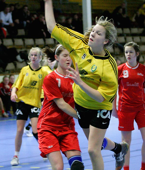 ICA-cupen Steg 4 Flickor IK Sävehof-IF Hellton 24-18,dam,Skövde Idrottshall,Skövde,Sverige,Ungdoms-SM,Handboll,2006,6507