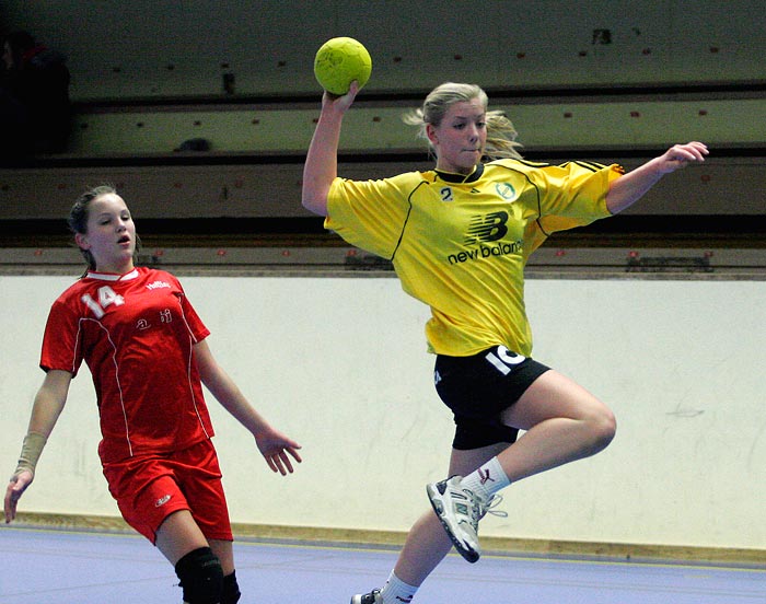 ICA-cupen Steg 4 Flickor IK Sävehof-IF Hellton 24-18,dam,Skövde Idrottshall,Skövde,Sverige,Ungdoms-SM,Handboll,2006,6509