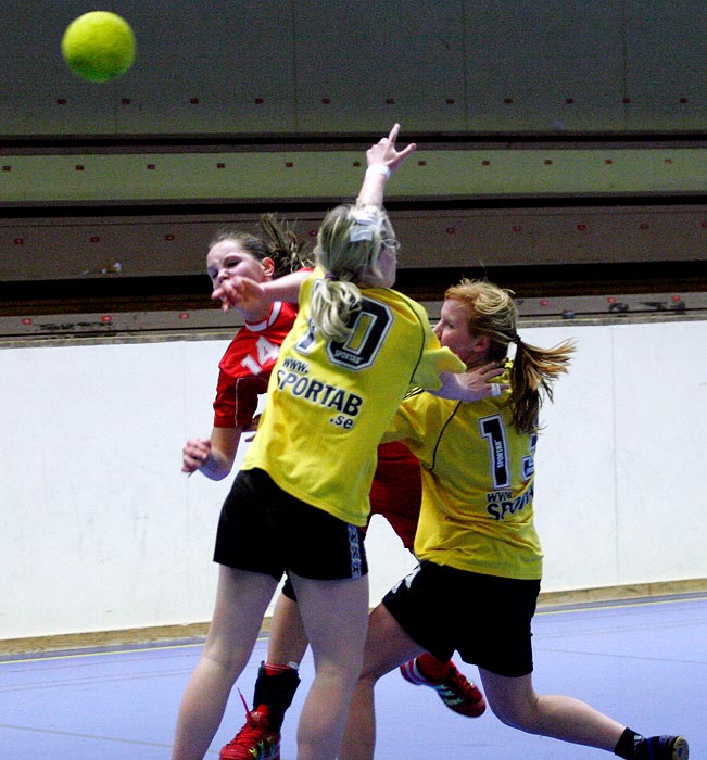 ICA-cupen Steg 4 Flickor IK Sävehof-IF Hellton 24-18,dam,Skövde Idrottshall,Skövde,Sverige,Ungdoms-SM,Handboll,2006,6512