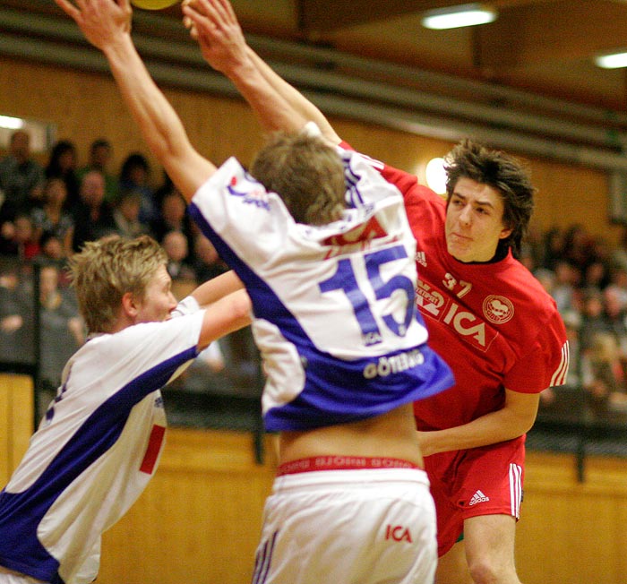 Pojk-SM Steg 4 HK Guldkroken-Redbergslids IK 18-37,herr,Guldkrokshallen,Hjo,Sverige,Ungdoms-SM,Handboll,2007,10064