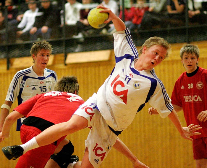 Pojk-SM Steg 4 HK Guldkroken-Redbergslids IK 18-37,herr,Guldkrokshallen,Hjo,Sverige,Ungdoms-SM,Handboll,2007,10087