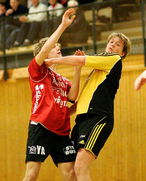 Pojk-SM Steg 4 IFK Ystad-Hästö IF 20-15,herr,Guldkrokshallen,Hjo,Sverige,Ungdoms-SM,Handboll,2007,10054