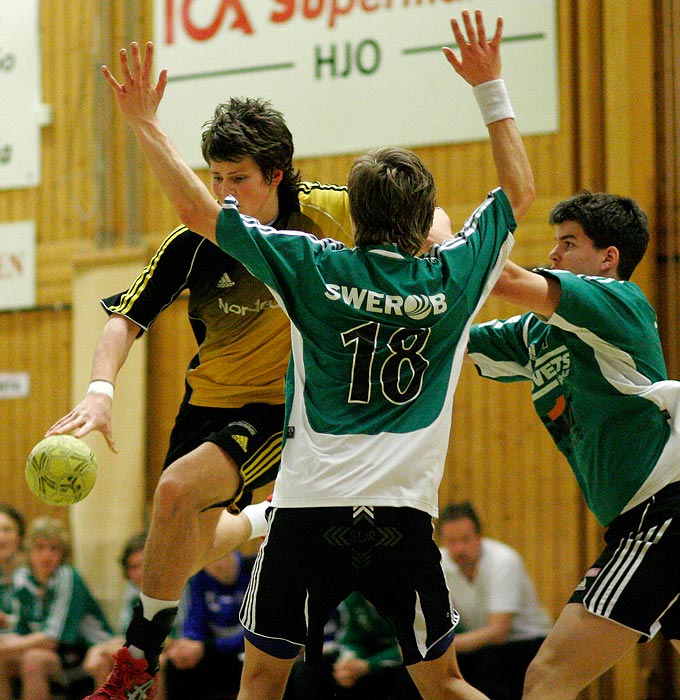 Pojk-SM Steg 4 HK Eskil-Hästö IF 24-18,herr,Guldkrokshallen,Hjo,Sverige,Ungdoms-SM,Handboll,2007,10148