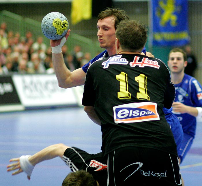 IFK Skövde HK-IK Sävehof 1/2-final 2 23-26,herr,Arena Skövde,Skövde,Sverige,Handboll,,2007,3911