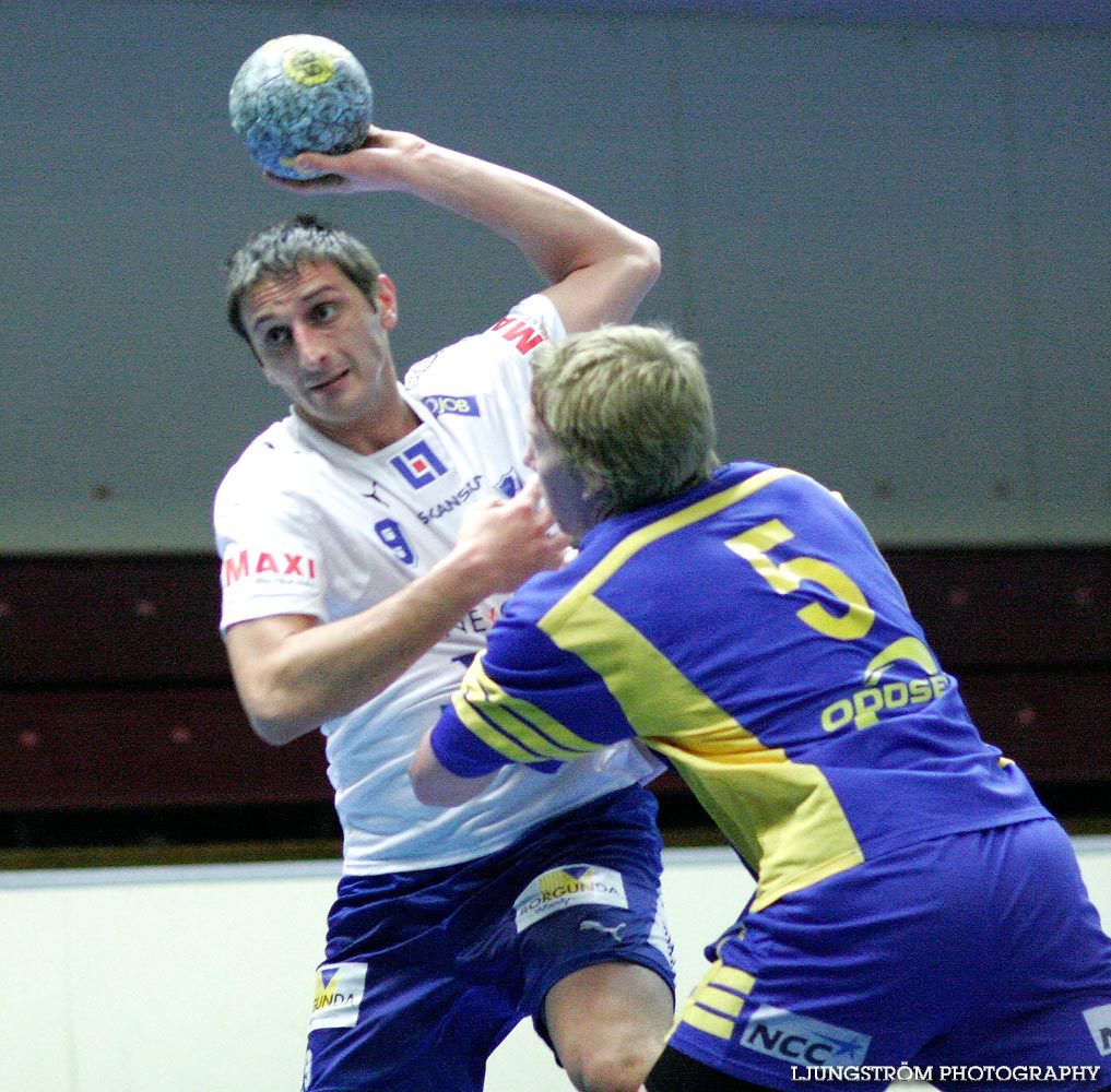 Träningsmatch IFK Skövde HK-Sverige U (88-89) 62-55,herr,Skövde Idrottshall,Skövde,Sverige,Handboll,,2008,13105