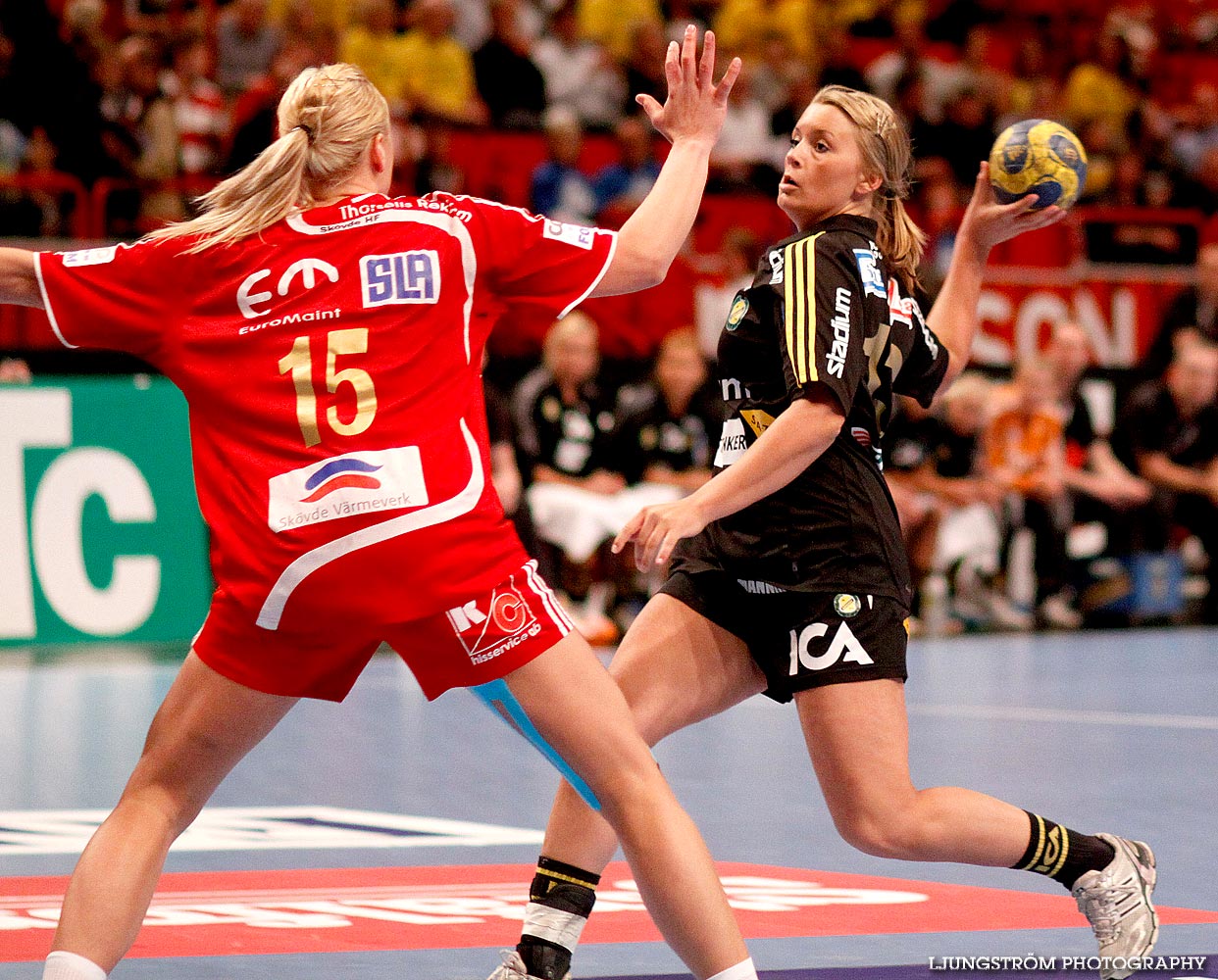 IK Sävehof-Skövde HF SM-FINAL Damer 32-19,dam,Ericsson Globe,Stockholm,Sverige,Handboll,,2009,16375