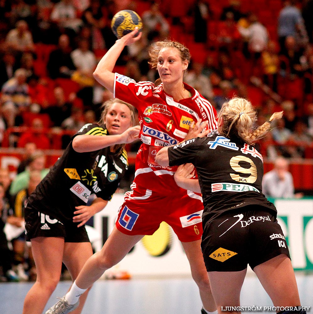 IK Sävehof-Skövde HF SM-FINAL Damer 32-19,dam,Ericsson Globe,Stockholm,Sverige,Handboll,,2009,16454