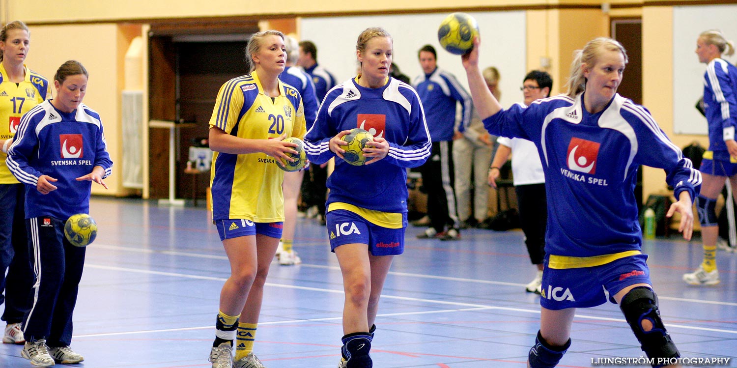 Träningsmatch Sverige-Västsverige 14-9, 16-4, 10-11,dam,Arena Skövde,Skövde,Sverige,Handboll,,2009,17400