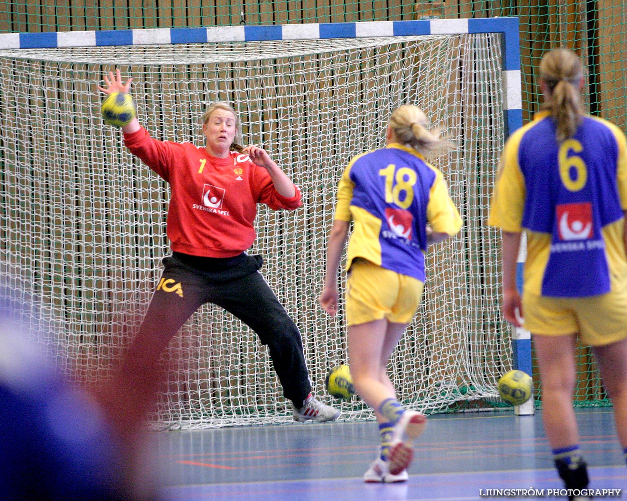 Träningsmatch Sverige-Västsverige 14-9, 16-4, 10-11,dam,Arena Skövde,Skövde,Sverige,Handboll,,2009,17401