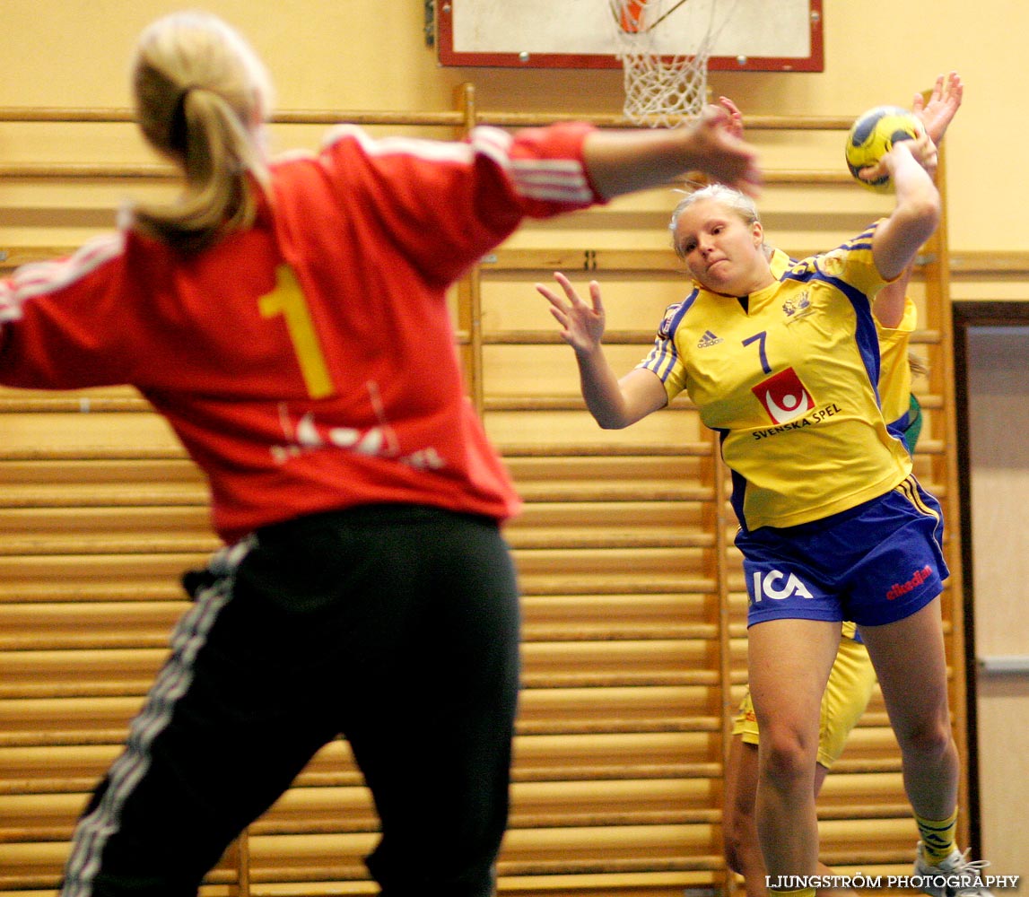 Träningsmatch Sverige-Västsverige 14-9, 16-4, 10-11,dam,Arena Skövde,Skövde,Sverige,Handboll,,2009,17406