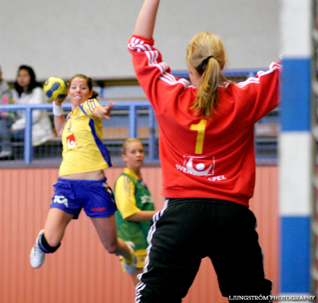 Träningsmatch Sverige-Västsverige 14-9, 16-4, 10-11,dam,Arena Skövde,Skövde,Sverige,Handboll,,2009,17417