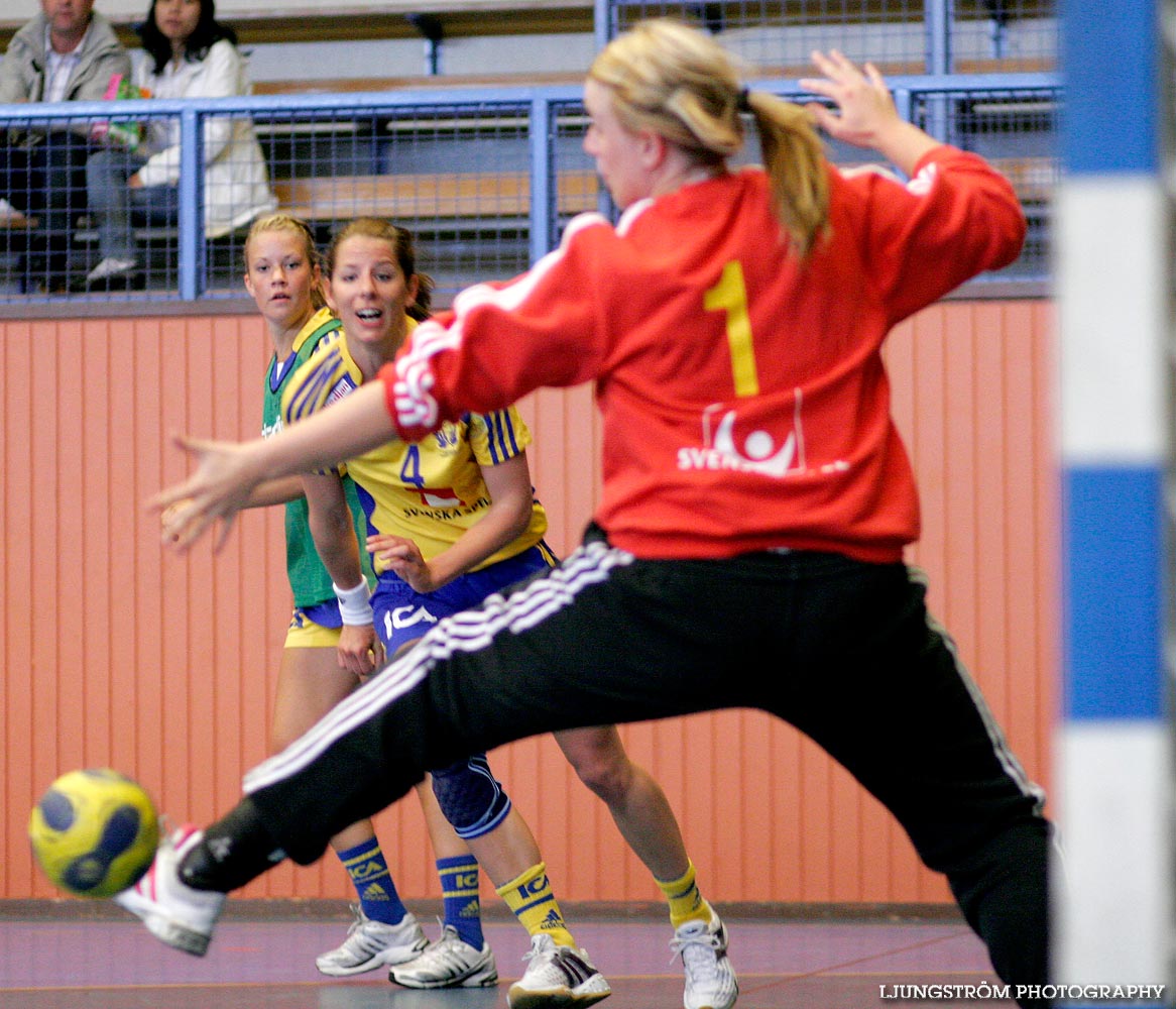 Träningsmatch Sverige-Västsverige 14-9, 16-4, 10-11,dam,Arena Skövde,Skövde,Sverige,Handboll,,2009,17420