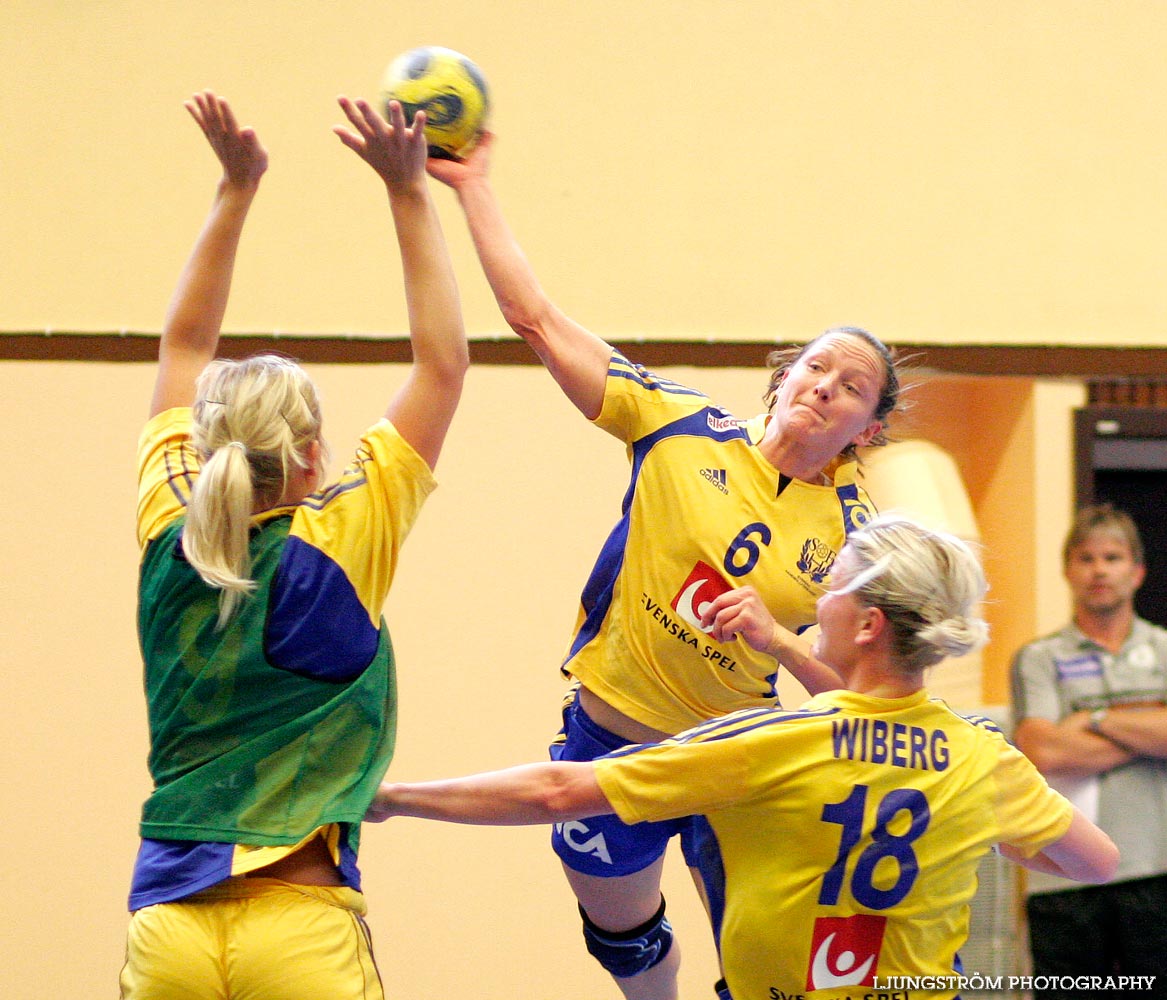 Träningsmatch Sverige-Västsverige 14-9, 16-4, 10-11,dam,Arena Skövde,Skövde,Sverige,Handboll,,2009,17426
