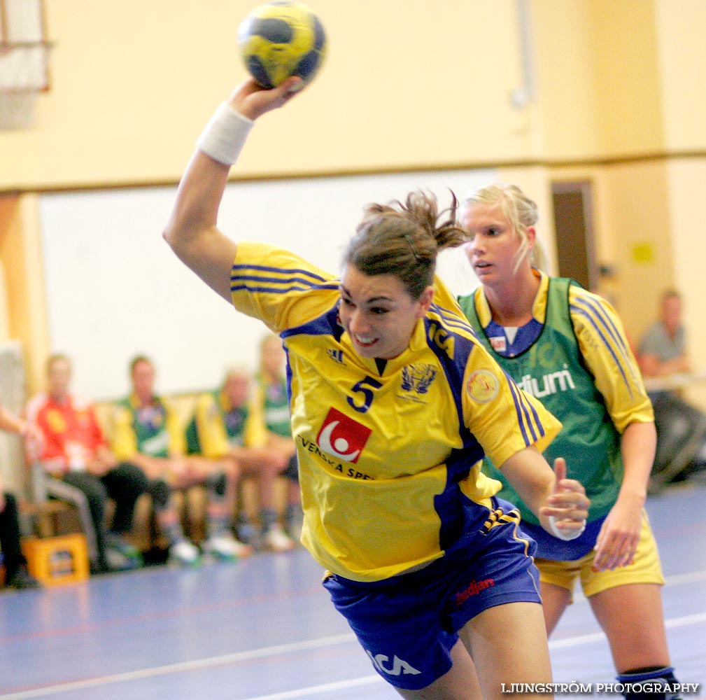 Träningsmatch Sverige-Västsverige 14-9, 16-4, 10-11,dam,Arena Skövde,Skövde,Sverige,Handboll,,2009,17436