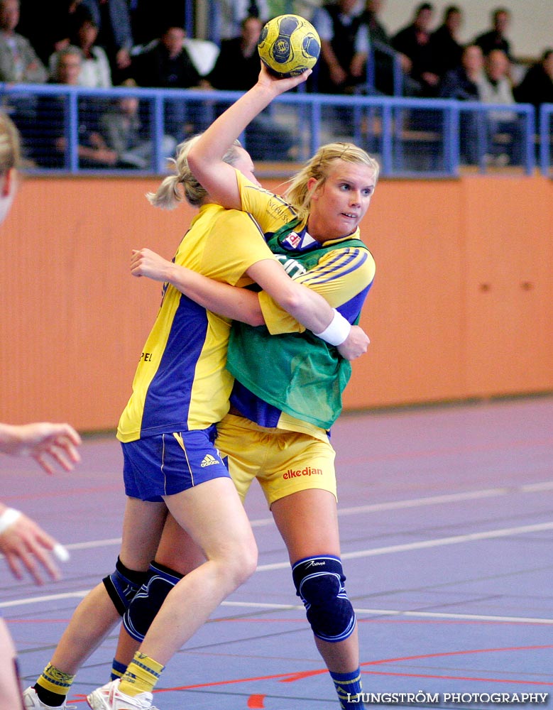Träningsmatch Sverige-Västsverige 14-9, 16-4, 10-11,dam,Arena Skövde,Skövde,Sverige,Handboll,,2009,17444